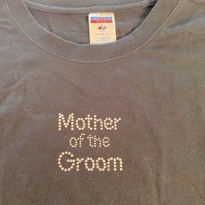 Mother of the Groom t-shirt size XL , rhinestones